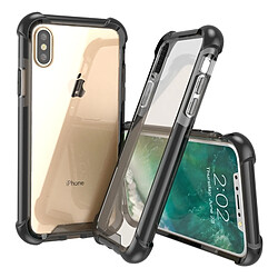 Wewoo Coque renforcée noir pour iPhone X PC + TPU Anti-Chute Étui de protection arrière