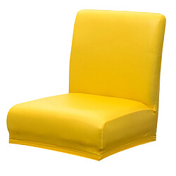 Housse De Chaise Extensible Housse De Protection Tabouret à Dossier Court Bar Pub Jaune pas cher