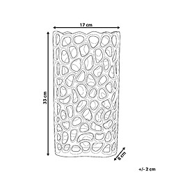 Avis Beliani Vase décoratif SANCHI fait à la main Métal 33 cm Doré