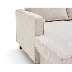 Acheter Lisa Design Jake - canapé panoramique d'angle droit 7 places convertible avec coffre en tissu velours relief