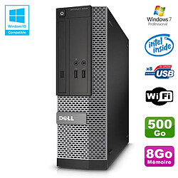 PC Dell Optiplex 3020 SFF Intel G3220 3GHz 8Go Disque 500Go DVD Wifi W7 - Occasion