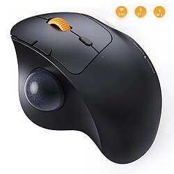 Souris Trackball verticale sans fil, souris ergono,Noir