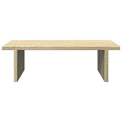 Avis vidaXL Support de moniteur chêne sonoma 50x27x15 cm bois d'ingénierie