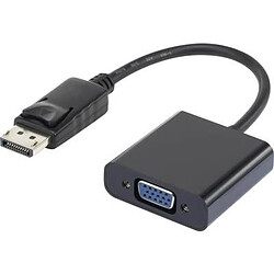 Adaptateur DisplayPort, VGA Renkforce RF-4212174 [1x DisplayPort mâle - 1x VGA femelle] 0.12 m noir contacts dorés