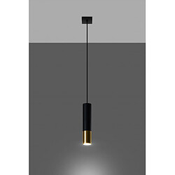 Avis Luminaire Center Suspension design Loopez Acier Or,noir 1 ampoule 100cm