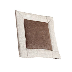 Acheter lin tatami salle à manger chaise coussin siège coussin oreiller décor à la maison brun 45 cm