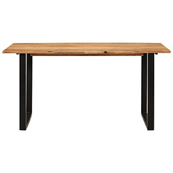 vidaXL Table de salle à manger 154x80x76 cm Bois d'acacia solide