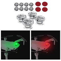 Acheter 4x LED Vol de Nuit de Nuit de Signal Lumières Clignotant Lumière Extension Alarme Voyant pour DJI Mavic Mini/Mavic Air 2/Mini 2 Drone Accessoires