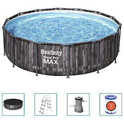 Bestway Ensemble de piscine ronde Steel Pro MAX 427x107 cm