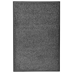 Decoshop26 Paillasson lavable Anthracite 60x90 cm DEC023179