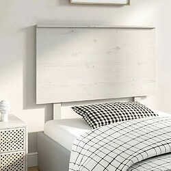 Acheter Maison Chic Tête de lit moderne pour chambre - Décoration de lit Blanc 104x6x82,5 cm Bois massif de pin -MN54451