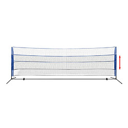 Avis vidaXL Filet de badminton avec volants 500 x 155 cm