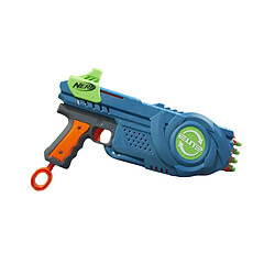 Hasbro Fusil Blaster Elite 2.0 Flipshots Flip-8 Canons Pivotants avec 8 Fléchettes Bleu