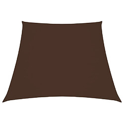 ComfortXL Voile De Parasol Tissu Oxford Trapèze 2/4x3 M Marron