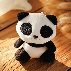 Universal Jouet de poupée Panda Panda en peluche 12 cm (noir)