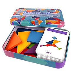 Universal Motifs en bois tridimensionnels animaux puzzles puzzle tangram jouets enfants montessori tôt tri jeux jouets