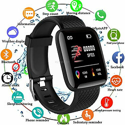 Avis Montre iWear M6 Smart & Fit avec Full Touch 1,3'' IPS Contrôle multimédia / HR / Tension artérielle / Social Black