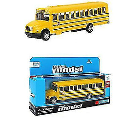 Universal MINI PUTH Back Sliding Alloy School Bus, Modèle de voiture de simulation