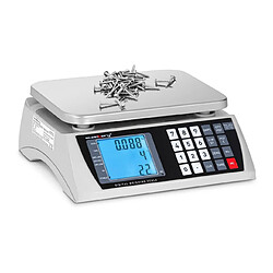 Helloshop26 Balance compteuse 30 kg / 1 g LCD batterie 72 h acier inoxydable plastique 14_0000596 