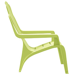 Maison Chic Lot de 2 Chaises de jardin,Fauteuil d'extérieur pour enfants vert 37x34x44 cm PP -MN70394 pas cher