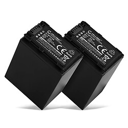 CELLONIC® 2X Batterie appareil photo NP-FV100,-FV30,-FV70 pour Sony FDR-AX53 FDR-AX700 FDR-AX100 HXR-3300mAh NP-FV100