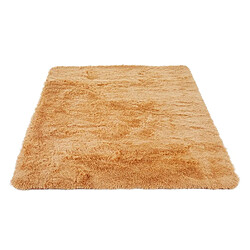 Mendler Tapis HWC-F69, shaggy, épais, poil long, tissu/textile, cotonneux, doux, 160x120cm ~ marron