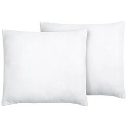 Beliani Lot de 2 oreillers 80 x 80 cm blanc ERRIGAL