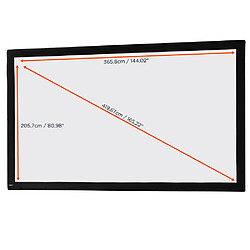 Toile 366 x 206 cm pour Ecran de projection sur Cadre celexon "Mobile Expert"