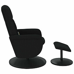 Maison Chic Fauteuil Relax pour salon, Fauteuil de massage inclinable avec repose-pied noir velours -GKD21327 pas cher