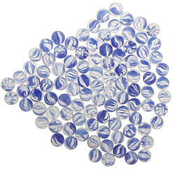 100pcs 16mm billes de verre balle billes pour jeu de dames chinoises jouet bleu