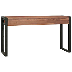 Acheter vidaXL Bureau avec 2 tiroirs 140x40x75 cm Bois de teck