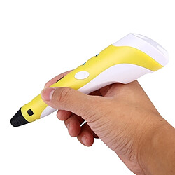 Wewoo Jaune Stylo d'impression 3D portatif, prise UE pas cher