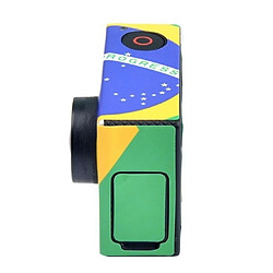 Acheter Wewoo Sticker pour GoPro Hero 3+ / 3 Autocollant de cas de modèle de drapeau du Brésil rétro