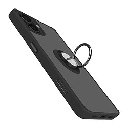 Avizar Coque pour iPhone 16 Plus Bague Métallique Support Vidéo Noir