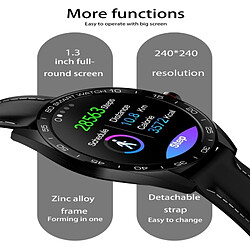 Acheter Wewoo Bracelet connecté K7 Écran couleur IPS de 1,3 pouces Smartwatch IP68 étancheBracelet de montre en métalRappel d'appel de soutien / Surveillance de la fréquence cardiaque / de la pression artérielle / du sommeil / Rappel de la sédentarité Argent