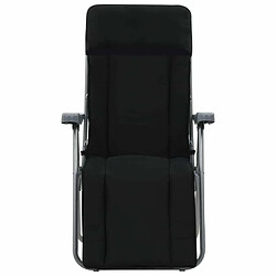 Acheter Maison Chic Lot de 2 Chaises pliables de jardin avec coussins - Fauteuil d'extérieur Noir -MN89327