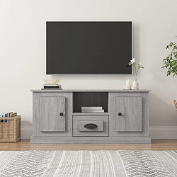 Maison Chic Meuble TV scandinave gris - Banc TV pour salon Sonoma 100x35,5x45 cm bois d'ingénierie -MN71799