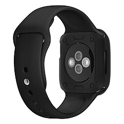 Avizar Coque Apple Watch 40 42 mm Protection Bumper Antichocs Silicone Flexible - Noir pas cher