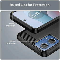 Avis Htdmobiles Coque pour Motorola Moto G34 5G - housse etui silicone gel carbone + film ecran - NOIR