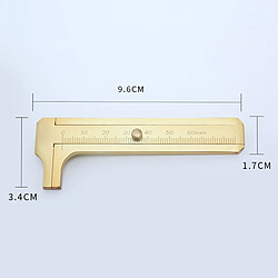 Échelle Simple En Métal D'étrier D'outil De Mesure Durable D'étrier De Vernier De 3 Pouces pas cher