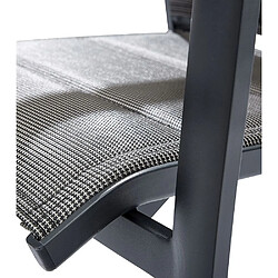 Acheter Wilsa Garden Fauteuil Modulo structure aluminium grise et assise textilène grise