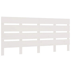 Maison Chic Tête de lit moderne pour chambre - Décoration de lit Blanc 120x3x80 cm Bois massif de pin -MN69800