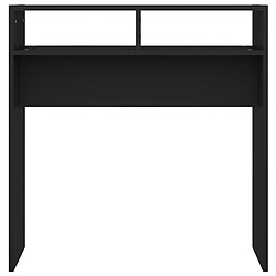 Maison Chic Table console | Meuble d'entrée | Table d'appoint Noir 78x30x80 cm Aggloméré -GKD58149 pas cher