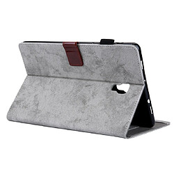 Wewoo Housse Coque Etui à rabat horizontal en cuir de style affaires pour Galaxy Tab A 10.5 / T590avec support et fente cartecadre photo et fonction veille / réveil Gris pas cher