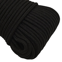 Avis vidaXL Corde de travail Noir 5 mm 500 m Polyester