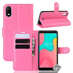 Htdmobiles Housse etui portefeuille pour Wiko Y60 + film ecran - ROSE