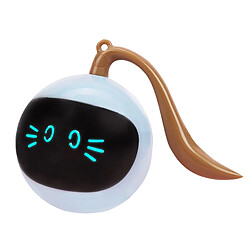 Universal Jouet pour chat boule rotative Smart interactive couleur LED boule rotative automatique Accessoires pour chat recharge USB boule électronique pour chaton | Jouet pour chat