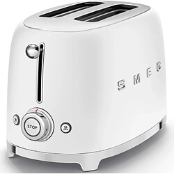 Grille-pains 2 fentes 950w blanc - tsf01whmeu - SMEG