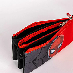 Acheter Trousse Fourre-Tout Triple Spiderman Rouge 22,5 x 2 x 11,5 cm Noir