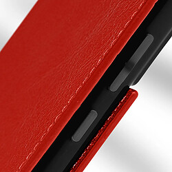 Avizar Étui Galaxy S22 Plus Folio Cuir Véritable Porte cartes Support Vidéo - rouge pas cher